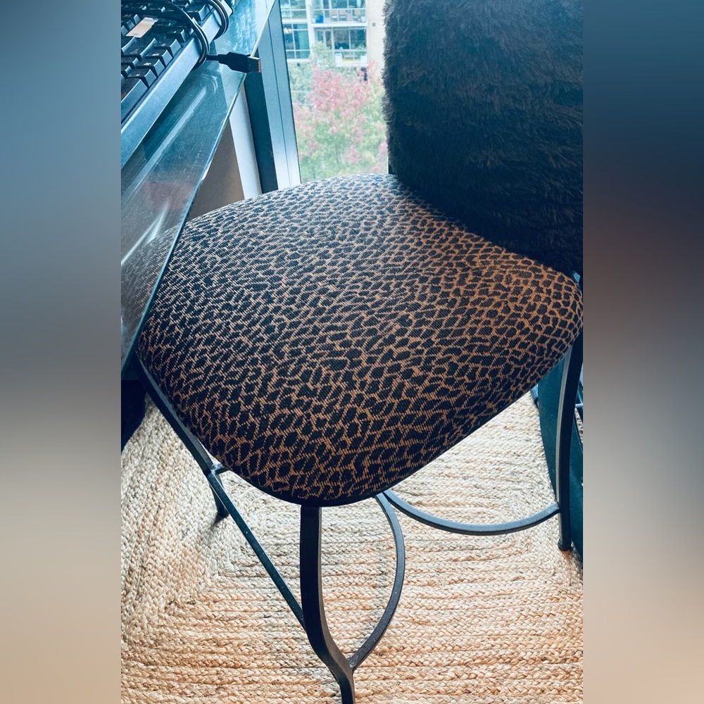 Leopard Print Accent Chair